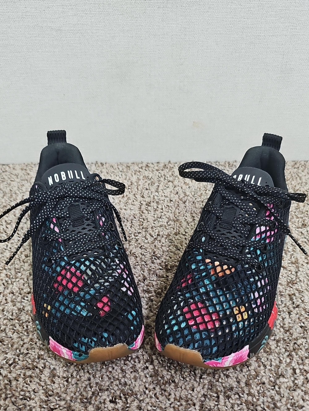NOBULL MIDNIGHT TROPICAL FLORAL MESH SNEAKERS BFPM-10-023